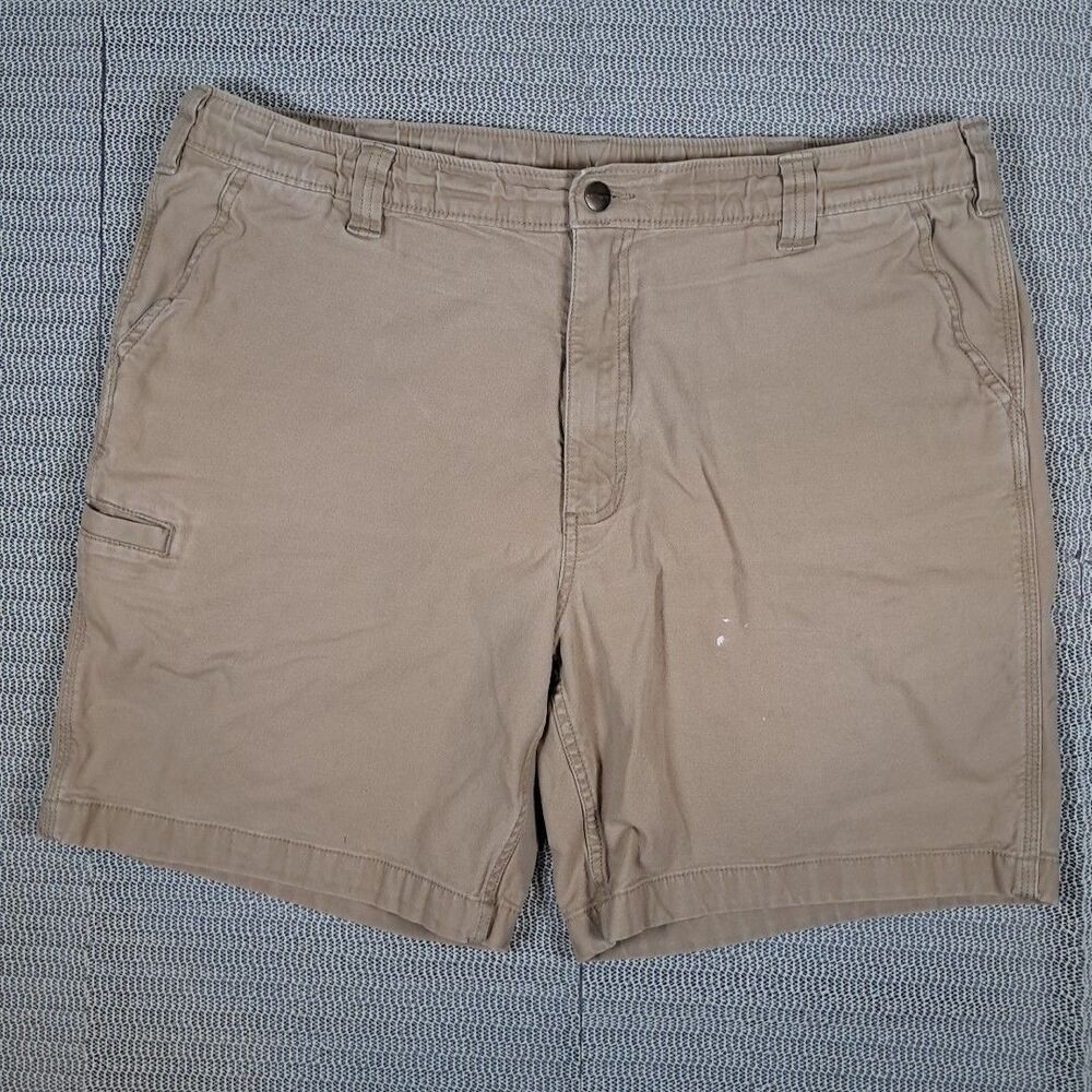 Carhartt Rugged Flex Relaxed Fit Canvas Work Shorts BS5841-M Mens 40 Distressed